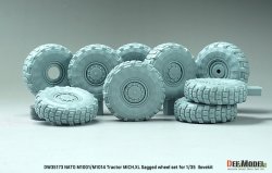 画像2: DEF.MODEL[DW35173]1/35 現用 NATO M1001/M1014 MANトラクター用Mich. XL自重変形タイヤセット(アイラブキット用)