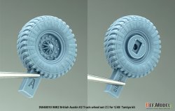 画像11: DEF.MODEL[DW48010]1/48 WWII イギリス オースチンK2トラック用タイヤセット(1) ダンロップタイプ(タミヤ用)