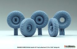 画像3: DEF.MODEL[DW48010]1/48 WWII イギリス オースチンK2トラック用タイヤセット(1) ダンロップタイプ(タミヤ用)