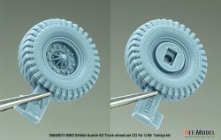 画像11: DEF.MODEL[DW48011]1/48 WWII イギリス オースチンK2トラック用タイヤセット(2) インディアタイプ(タミヤ用)