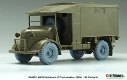 画像4: DEF.MODEL[DW48011]1/48 WWII イギリス オースチンK2トラック用タイヤセット(2) インディアタイプ(タミヤ用)