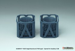 画像2: DEF.MODEL[DZ48010]1/48 現用 アメリカ/韓国 F-15Eストライクイーグル/F-15Kスラムイーグル用F100エンジンノズルセット 開状態(アカデミー用)