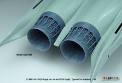 画像5: DEF.MODEL[DZ48010]1/48 現用 アメリカ/韓国 F-15Eストライクイーグル/F-15Kスラムイーグル用F100エンジンノズルセット 開状態(アカデミー用)