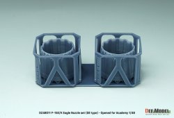 画像2: DEF.MODEL[DZ48011]1/48 現用 アメリカ/韓国 F-15Eストライクイーグル/F-15Kスラムイーグル用GEエンジンノズルセット 開状態(アカデミー用)