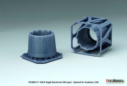 画像3: DEF.MODEL[DZ48011]1/48 現用 アメリカ/韓国 F-15Eストライクイーグル/F-15Kスラムイーグル用GEエンジンノズルセット 開状態(アカデミー用)