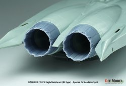 画像6: DEF.MODEL[DZ48011]1/48 現用 アメリカ/韓国 F-15Eストライクイーグル/F-15Kスラムイーグル用GEエンジンノズルセット 開状態(アカデミー用)