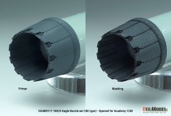 画像7: DEF.MODEL[DZ48011]1/48 現用 アメリカ/韓国 F-15Eストライクイーグル/F-15Kスラムイーグル用GEエンジンノズルセット 開状態(アカデミー用)