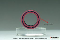 画像10: DEF.MODEL[DZ48011]1/48 現用 アメリカ/韓国 F-15Eストライクイーグル/F-15Kスラムイーグル用GEエンジンノズルセット 開状態(アカデミー用)