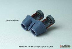 画像4: DEF.MODEL[DZ72007]1/72 現用 韓国空軍 KF-21ボラメ用ノズルセット 閉状態(アカデミー用)