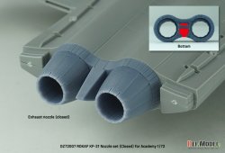 画像5: DEF.MODEL[DZ72007]1/72 現用 韓国空軍 KF-21ボラメ用ノズルセット 閉状態(アカデミー用)