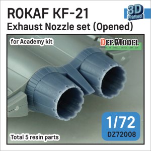 画像1: DEF.MODEL[DZ72008]1/72 現用 韓国空軍 KF-21ボラメ用ノズルセット 開状態(アカデミー用) (1)