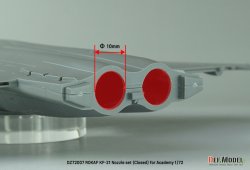 画像8: DEF.MODEL[DZ72008]1/72 現用 韓国空軍 KF-21ボラメ用ノズルセット 開状態(アカデミー用)