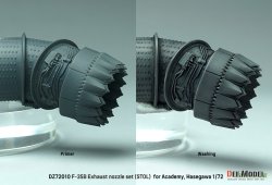 画像5: DEF.MODEL[DZ72010]1/72 現用 アメリカ F-35BライトニングII用エンジンノズルセット STOL状態(アカデミー/ハセガワ用)