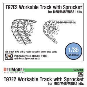 画像1: DEF.MODEL[DA35003]M60/M48/M88A1用 T97E2 可動キャタピラ (1)