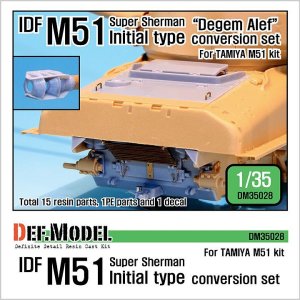 画像1: DEF.MODEL[DM35028]IDF M51 スーパーシャーマン 初期型コンバージョンセット（タミヤ用） (1)