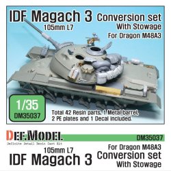 画像1: DEF.MODEL[DM35037]IDF マガフ3 105mm コンバージョンセット積荷付き（ドラゴンM48A3用）