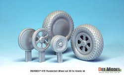 画像2: DEF.MODEL[DS24003]1/24 P-47D サンダーボルト ホイールセット 3（キネティック用）