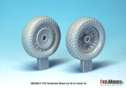 画像3: DEF.MODEL[DS24003]1/24 P-47D サンダーボルト ホイールセット 3（キネティック用）