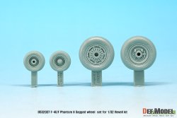 画像2: DEF.MODEL[DS32007]1/32 F-4E/F ファントム II 自重変形ホイールセット(レベル 1/32用)