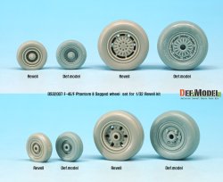 画像3: DEF.MODEL[DS32007]1/32 F-4E/F ファントム II 自重変形ホイールセット(レベル 1/32用)