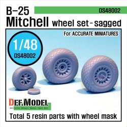 画像1: DEF.MODEL[DS48002]1/48 B-25 ミッチェル 自重変形タイヤ（アキュレイト用1/48）