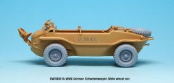 画像3: DEF.MODEL[DW30001A]シュビムワーゲン ワイドタイヤ コンチネンタル 自重変形タイヤ（タミヤ/AFVクラブ用）