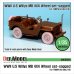 画像1: DEF.MODEL[DW30004]ウィリス ジープ 自重変形タイヤ（タミヤ用） (1)