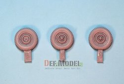 画像2: DEF.MODEL[DW30004]ウィリス ジープ 自重変形タイヤ（タミヤ用）