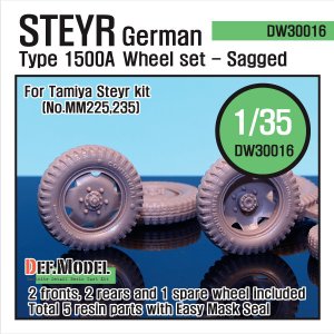 画像1: DEF.MODEL[DW30016]シュタイヤー 1500A 自重変形タイヤ（タミヤ用） (1)