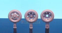画像2: DEF.MODEL[DW30016]シュタイヤー 1500A 自重変形タイヤ（タミヤ用）