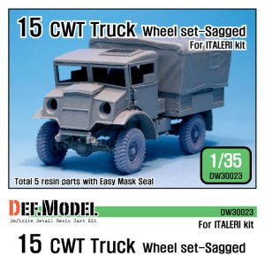 画像1: DEF.MODEL[DW30023]イギリス 15 CWT トラック 自重変形タイヤ（イタレリ用） (1)