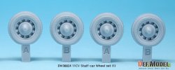 画像2: DEF.MODEL[DW30024]WW2 11CV スタッフカー 自重変形タイヤセット 1（タミヤ11CV用）