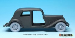 画像3: DEF.MODEL[DW30027]WW2 11CV スタッフカー 自重変形タイヤセット 2（タミヤ11ＣＶ用）
