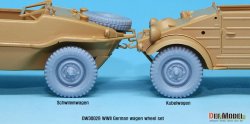 画像3: DEF.MODEL[DW30028]キューベル/シュビムワーゲン　ホイールセット（タミヤ、AFVクラブ用）
