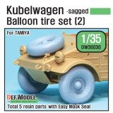 DEF.MODEL[DW30030]キューゲルワーゲン　デザートホイールセット 2（タミヤ用）