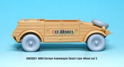 画像4: DEF.MODEL[DW30031]キューゲルワーゲン　デザートホイールセット 3（タミヤ用）