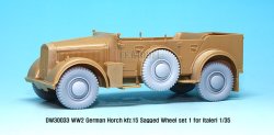 画像3: DEF.MODEL[DW30033]WW2 独 ホルヒ kfz.15 ホイールセット 1（イタレリ用）