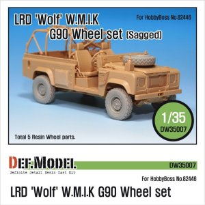 画像1: DEF.MODEL[DW35007]LRD ウルフ W.M.I.K. G90 自重変形タイヤ（ホビーボス用） (1)