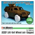 DEF.MODEL[DW35014]陸上自衛隊 軽装甲機動車 自重変形タイヤ（タミヤ用)