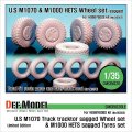 DEF.MODEL[DW35020]1/35 M1070 トレーラーヘッド/M1000 トレーラー 自重変形タイヤ（ホビーボス用）