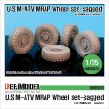 DEF.MODEL[DW35023]U.S. M-ATV 自重変形タイヤ（パンダ用）