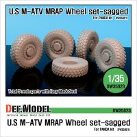 DEF.MODEL[DW35023]U.S. M-ATV 自重変形タイヤ（パンダ用）