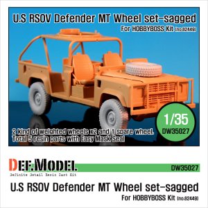 画像1: DEF.MODEL[DW35027]RSOV ディフェンダー MT 自重変形タイヤ（ホビーボス用） (1)