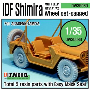 画像1: DEF.MODEL[DW35039]M151 シミラ 自重変形タイヤ（アカデミー用） (1)
