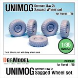 DEF.MODEL[DW35046]ドイツ ウニモグ Lkw 2t 自重変形タイヤ（レベルキット用）