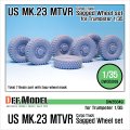 DEF.MODEL[DW35049]アメリカ Mk.23 MTVR 汎用トラック 自重変形タイヤ（トランぺッター用）