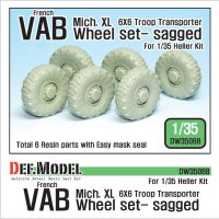 DEF.MODEL[DW35068]フランス VAB 6×6装甲兵員車 自重変形タイヤ #1 Mich. XL（エレール用）