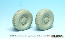 画像2: DEF.MODEL[DW35071]ドイツ マン milgl トラック エクストラ 自重変形タイヤセット 2個（レベルキット用