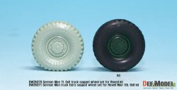 画像3: DEF.MODEL[DW35071]ドイツ マン milgl トラック エクストラ 自重変形タイヤセット 2個（レベルキット用