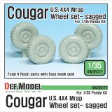 DEF.MODEL[DW35072]アメリカ クーガー 4X4 Mラップ 自重変形タイヤセット（パンダ用）